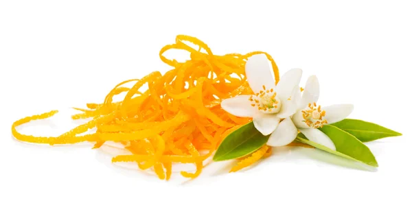 Orange zest and blossom — Stock Photo, Image