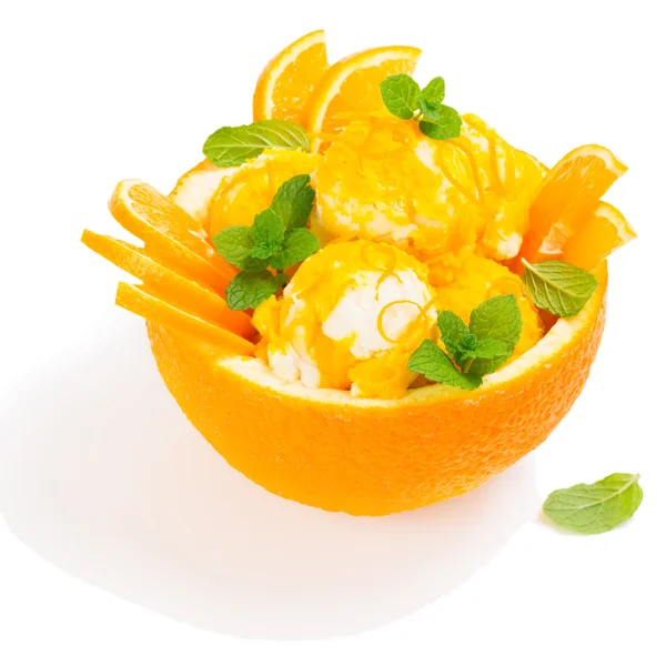 Citrus ice cream — Stock Photo, Image