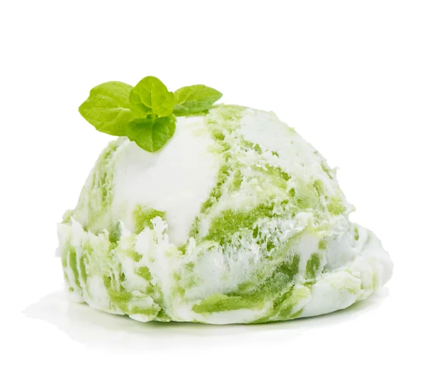 Mint or Kiwi Ice Cream — Stock Photo, Image