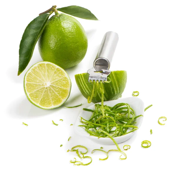 Lime and zest — Stock Photo, Image
