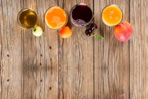 Meyve suları ve meyve, atış yukarıdan