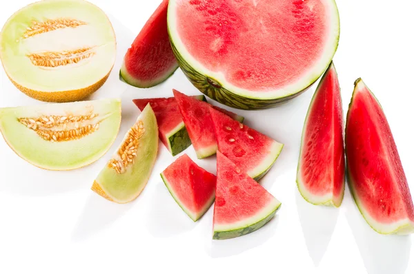 Melon and Seedless Watermelon — Stok fotoğraf