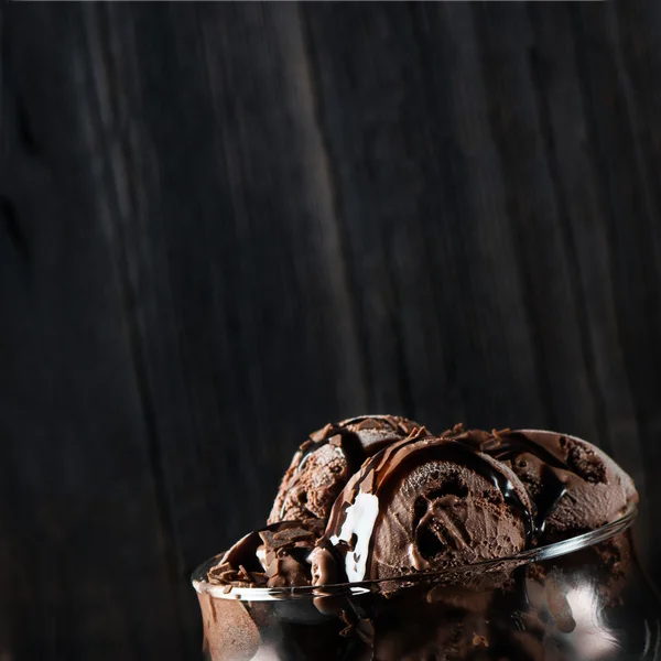 ไอศกรีมช็อคโกแลต — ภาพถ่ายสต็อก