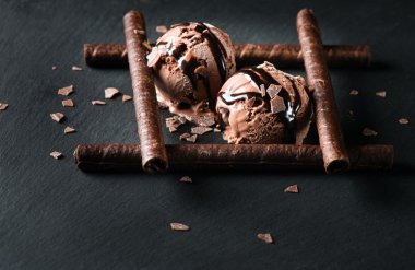 Çikolatalı dondurma tatlı