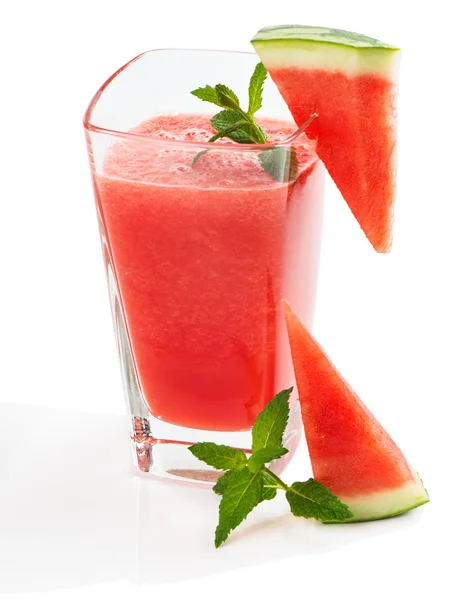 Glass of watermelon smoothie — Stock Photo, Image