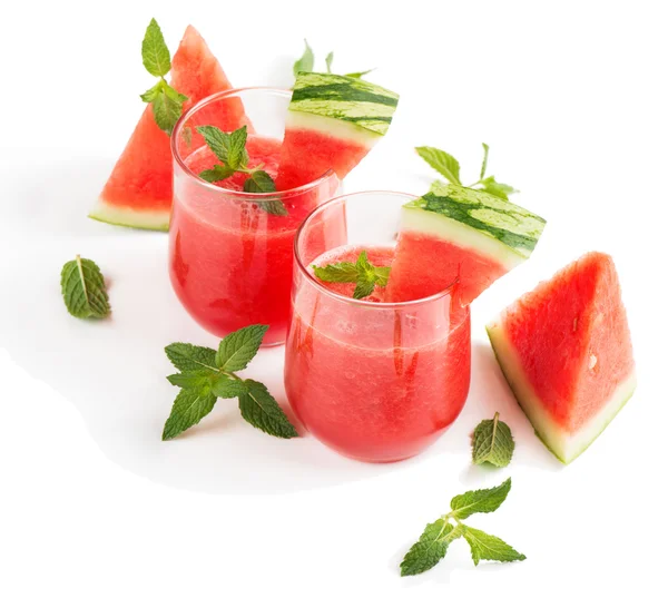 Watermelon smoothie with mint — Stock Photo, Image