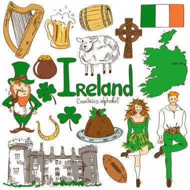 Collection of Irish icons