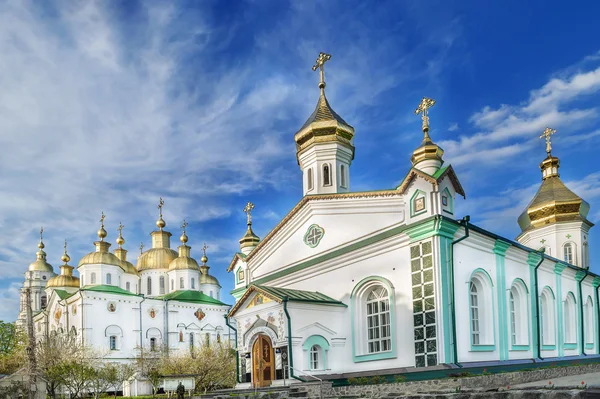 Catedral da Igreja. Poltava Santa Cruz Nunnery Imagem De Stock