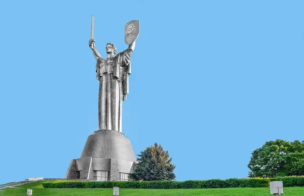 Il monumento, una scultura "la Patria" in Kiev. Ucraina — Foto Stock