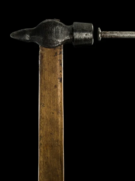 Primer plano de un viejo martillo — Foto de Stock