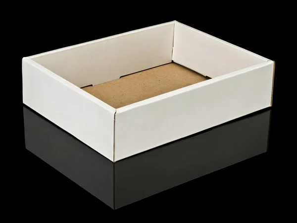 Упаковка коробки из картона — стоковое фото