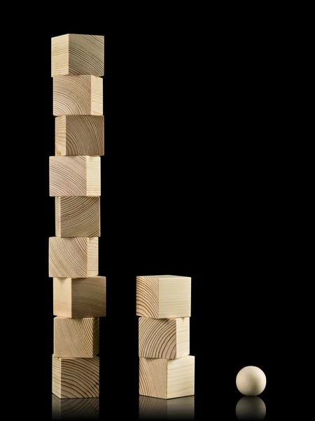 Torres de cubos de madera —  Fotos de Stock