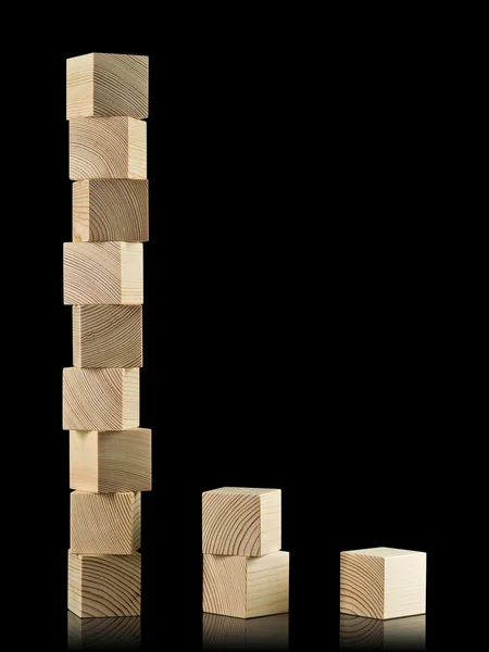 Torres de cubos de madera —  Fotos de Stock