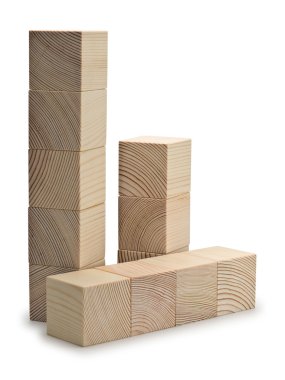 Taret ve sütunları ahşap küpleriyle kombine