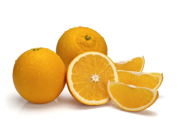フルーツとオレンジ ジュースのガラス — ストック写真