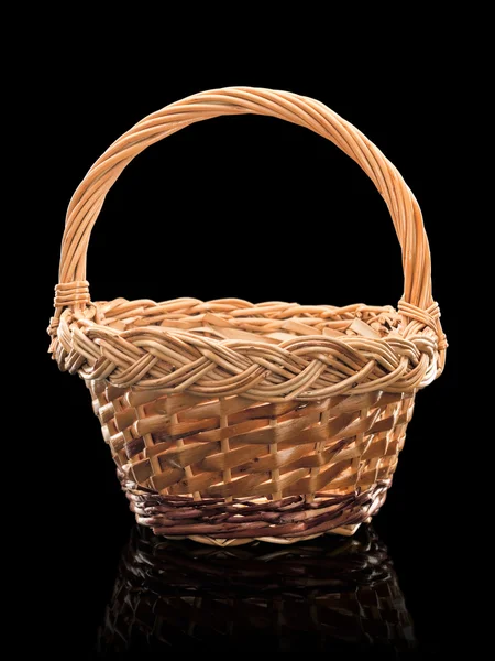 Basket wattled from rods — Stock Photo, Image