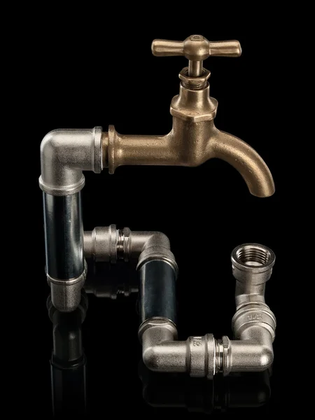 The closed system of a water pipe — Stock Photo, Image