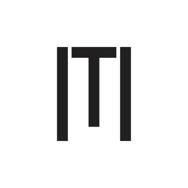 MT letter or TM letter logo design vector clipart