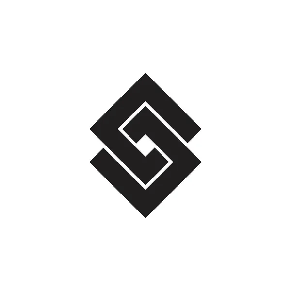 bağlı kare logo, CD harfi veya GJ harfi logosu