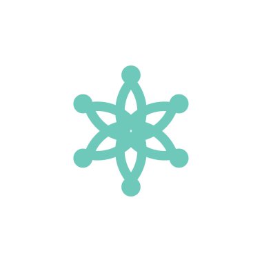 Mavi yıldız logo tasarım vektörü