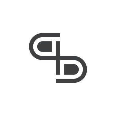 qb harfi logo tasarım vektörü