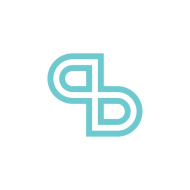 qb harfi logo tasarım vektörü