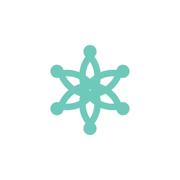 Vetor Design Logotipo Estrela Azul — Vetor de Stock