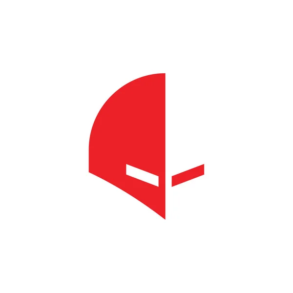 Capacete Guerreiro Logotipo Vetor Design —  Vetores de Stock