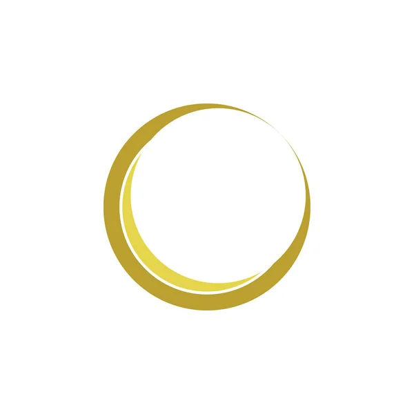 Boyutlu Altın Hilal Logosu Ramazan Simgesi Ramazan Logo Tasarım Vektörü — Stok Vektör