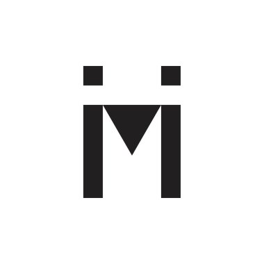 IMI harf logo tasarım vektörü