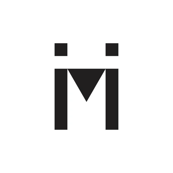 Imi Brief Logo Design Vektor — Stockvektor