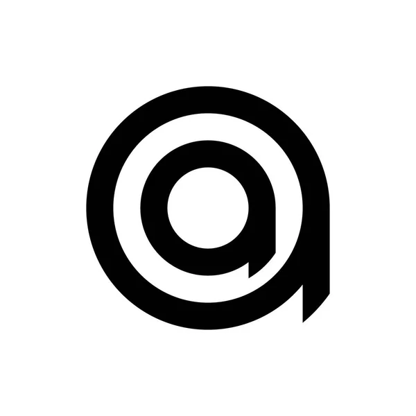 Lettera Lettera Logo Vettoriale Progettazione — Vettoriale Stock
