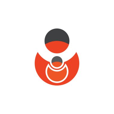 Aile simgesi logo tasarım vektörü