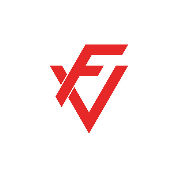 FV letter logo design vector