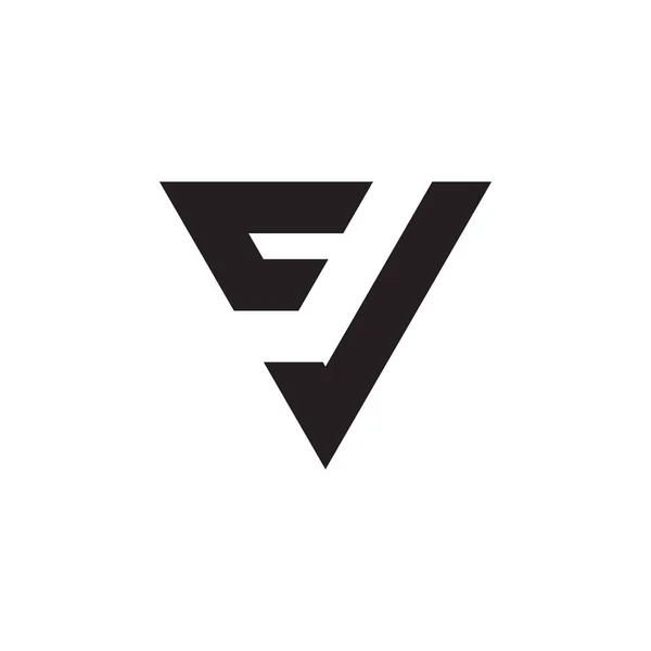 Písmeno Písmeno Písmeno Logo Design Vektor — Stockový vektor