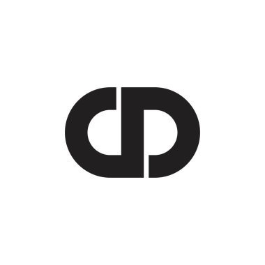 CD harfi logo tasarım vektörü