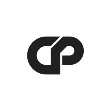 CP harf logo tasarım vektörü