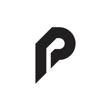 P Harfi Logo Tasarım Vektörü