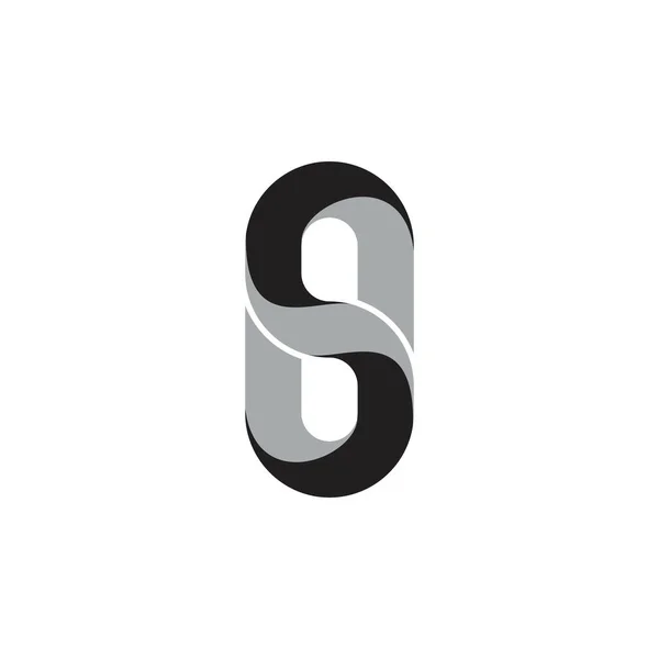 3D八位数标志 S字母标志设计矢量 — 图库矢量图片