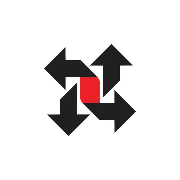 Вектор Дизайну Логотипу Стрілки Обертання — стоковий вектор