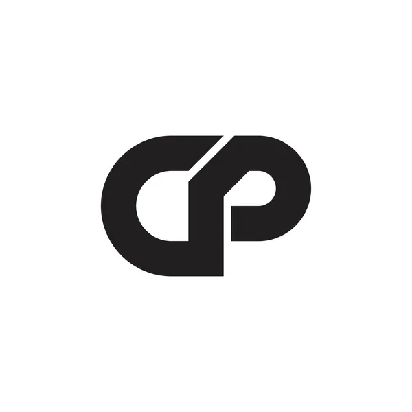 CP harf logo tasarım vektörü