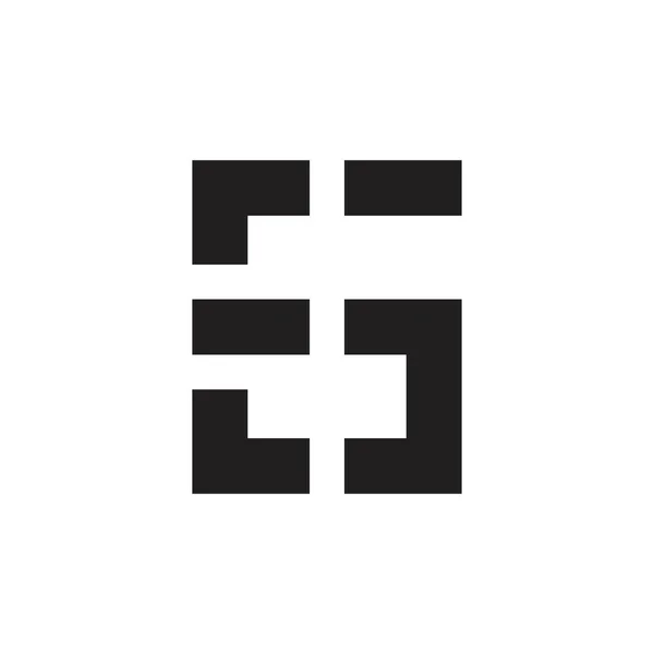 Bokstäver Logotyp Eller Bokstäver Logotyp Design Vektor — Stock vektor