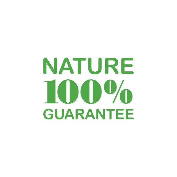 100 自然保证标签 证书标签设计向量 — 图库矢量图片