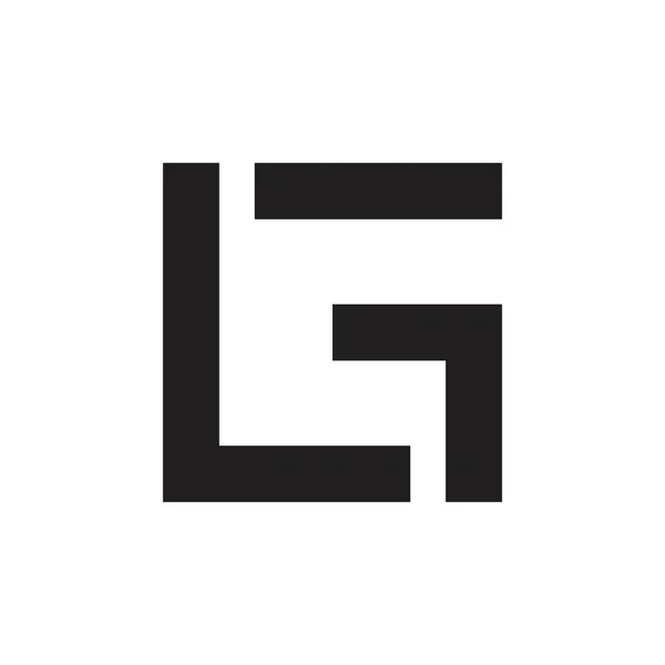 LG harfi logo tasarım vektörü