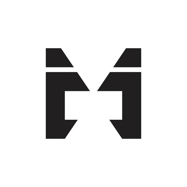 Mレターロゴデザインベクター — ストックベクタ