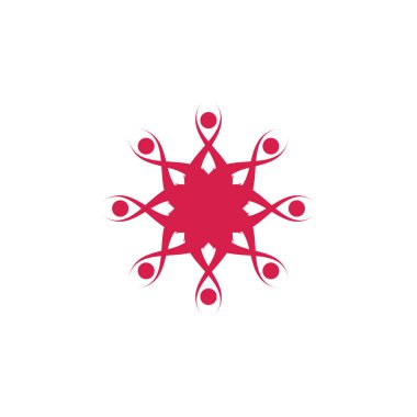 Çiçek simgesi logosu, yıldız simgesi logo tasarım vektörü