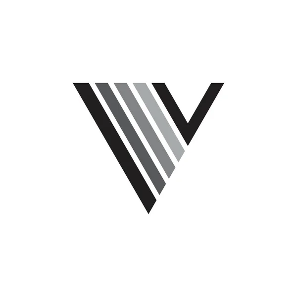 Vetor Design Logotipo Letra — Vetor de Stock