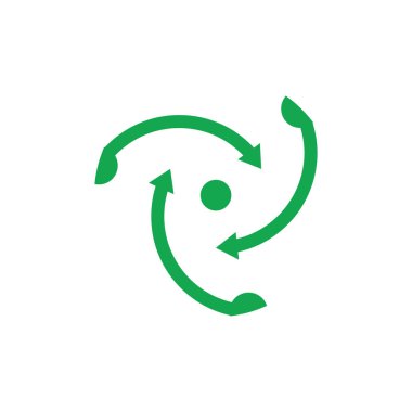 Okun geri dönüşüm ok tasarım vektörü