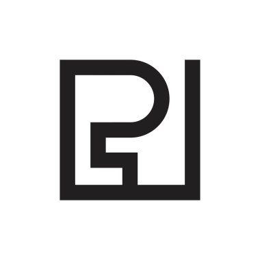 PW harf logo tasarım vektörü