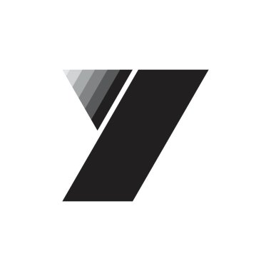 Y harfi logo tasarım vektörü